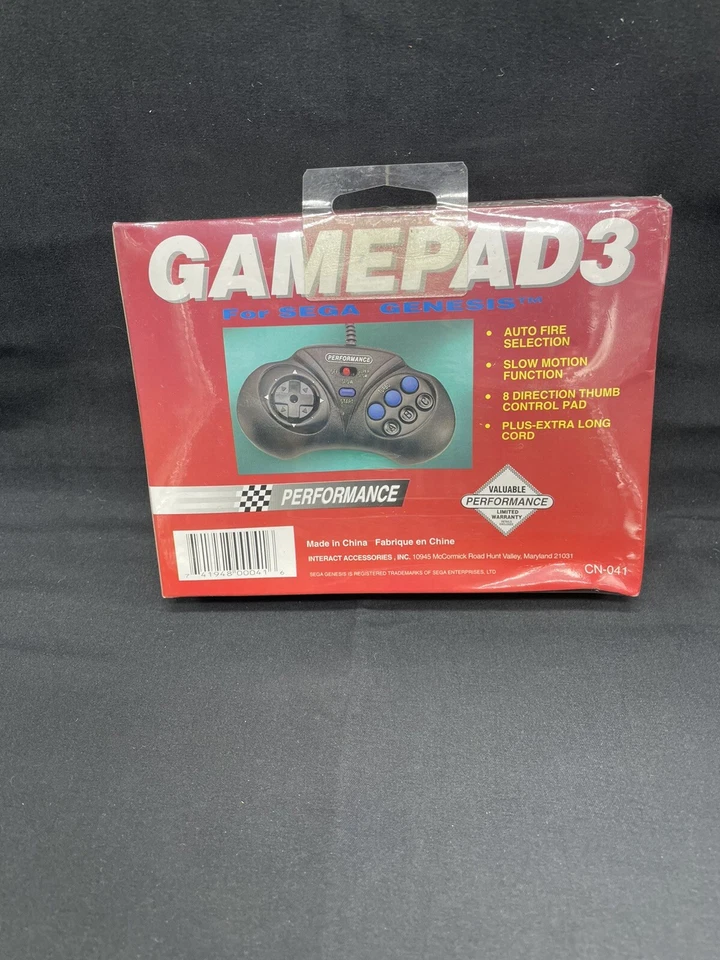 PERFORMANCE SEGA GENESIS GAME Pad 3 ORIGINAL BOX CN-041 - Image 2 of 4