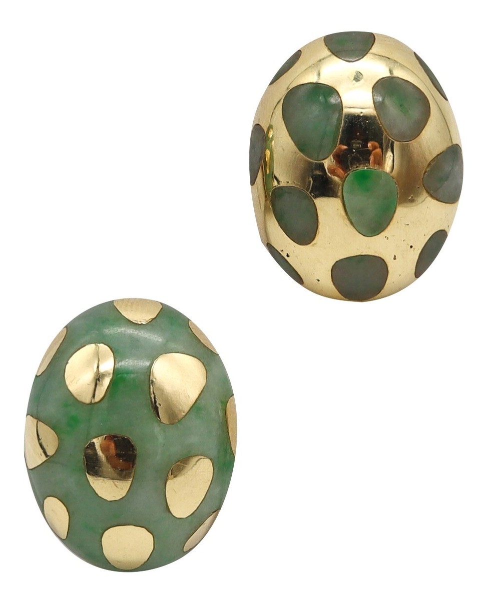 Tiffany & Co 1977 Angela Cummings Dots Earrings 18Kt Yellow