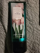RARE -Bath  Body Works AMOUR LA FLEUR Shea  Vitamin E Body Cream 8 oz Retired