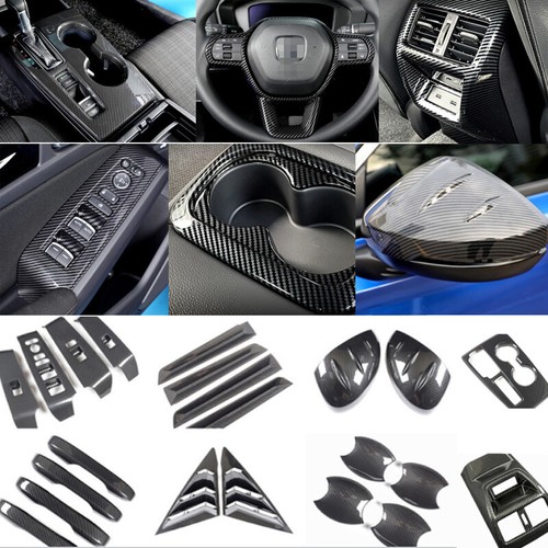 Kit de accesorios interiores de fibra de carbono Honda Civic 2022 cubierta de recorte 45 piezas | eBay