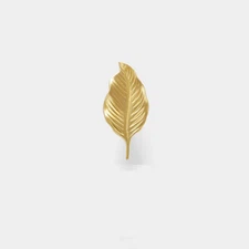 Apple Leaf Plants Golden Brass Wardrobe Door Handle Knob Pull Handle