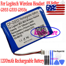 US Seller 1200mAh Battery for Logitech G533 G933 G933s Wireless Headset