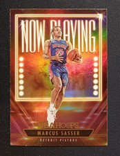 2023-24 Hoops Now Playing Holo #29 Marcus Sasser - Detroit Pistons