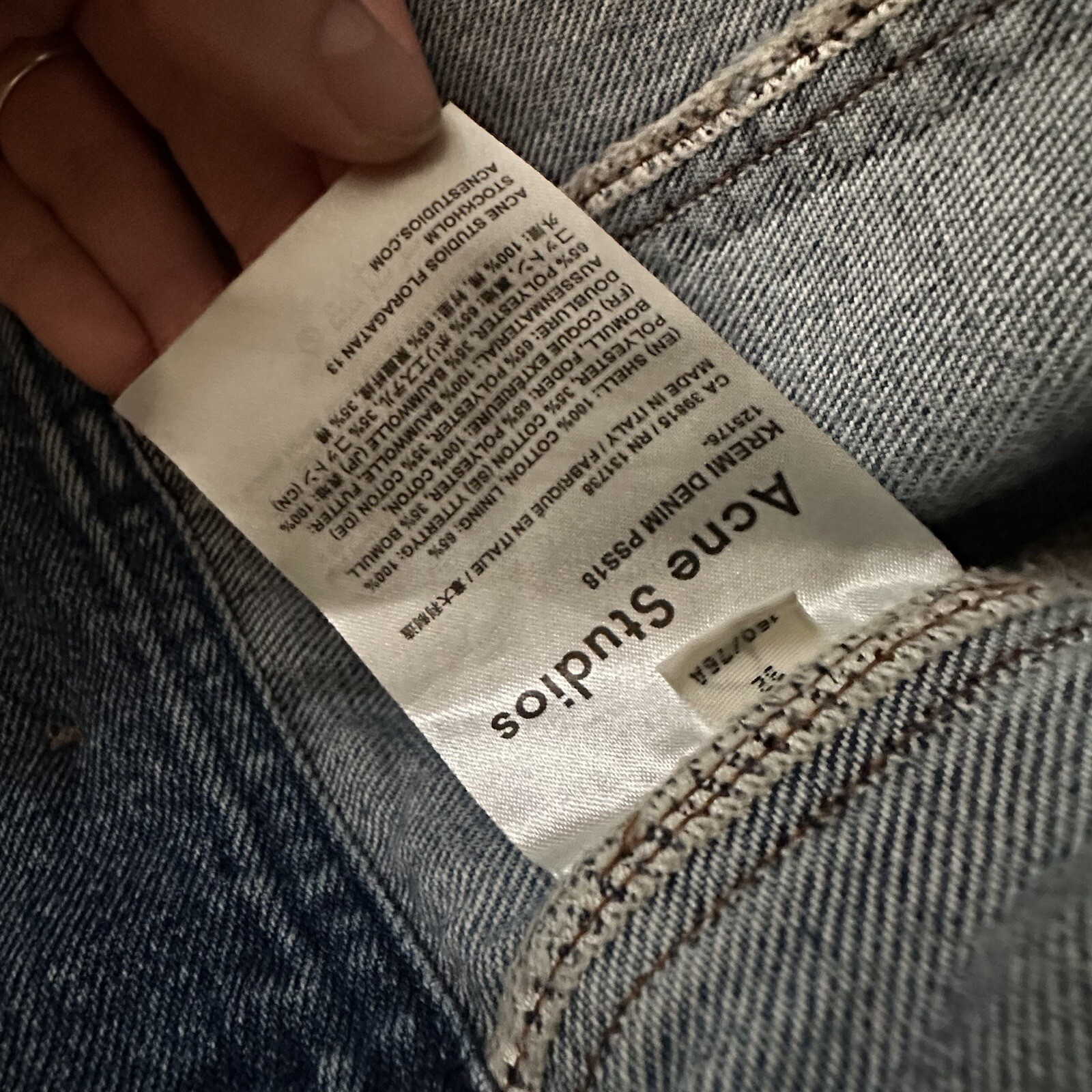 Acne Studios Oversize Boxy Patchwork Denim Jacket - image 6