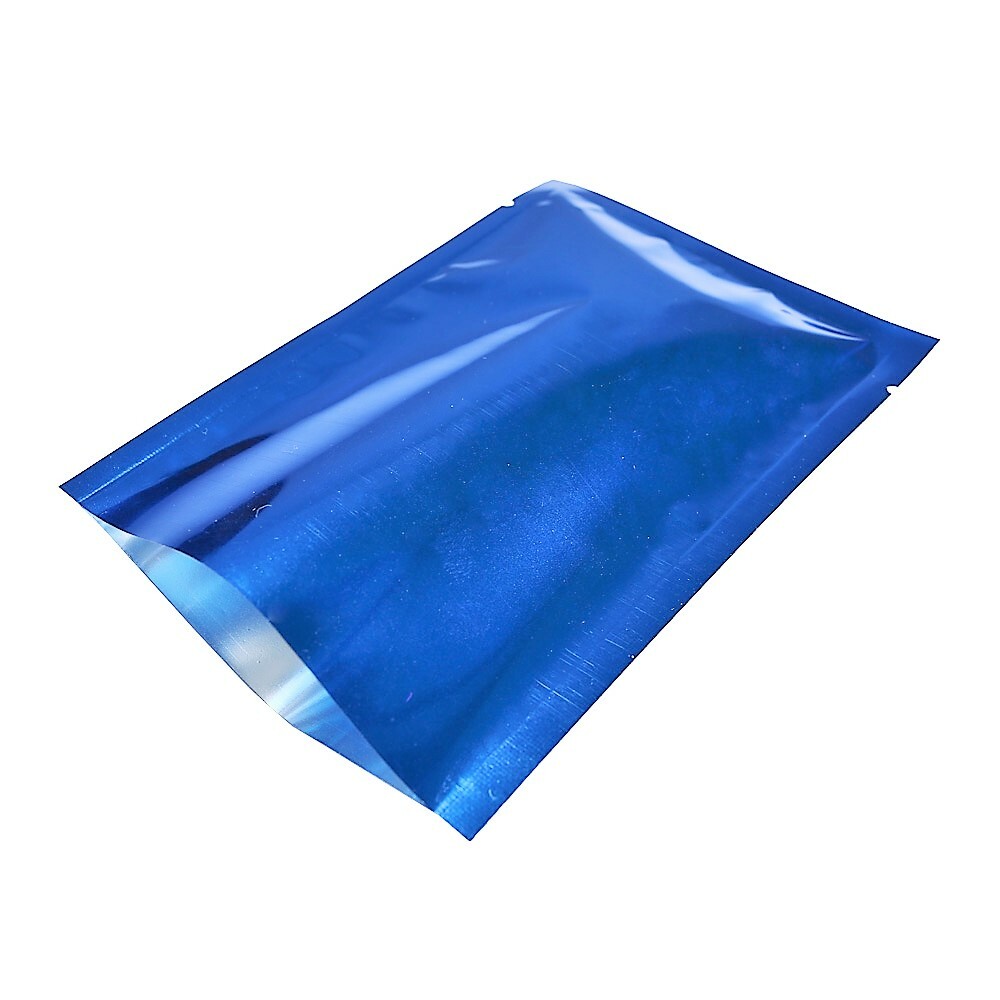 100 4.5x7" Glossy Light Blue Heat Sealable Health Capsule Packaging