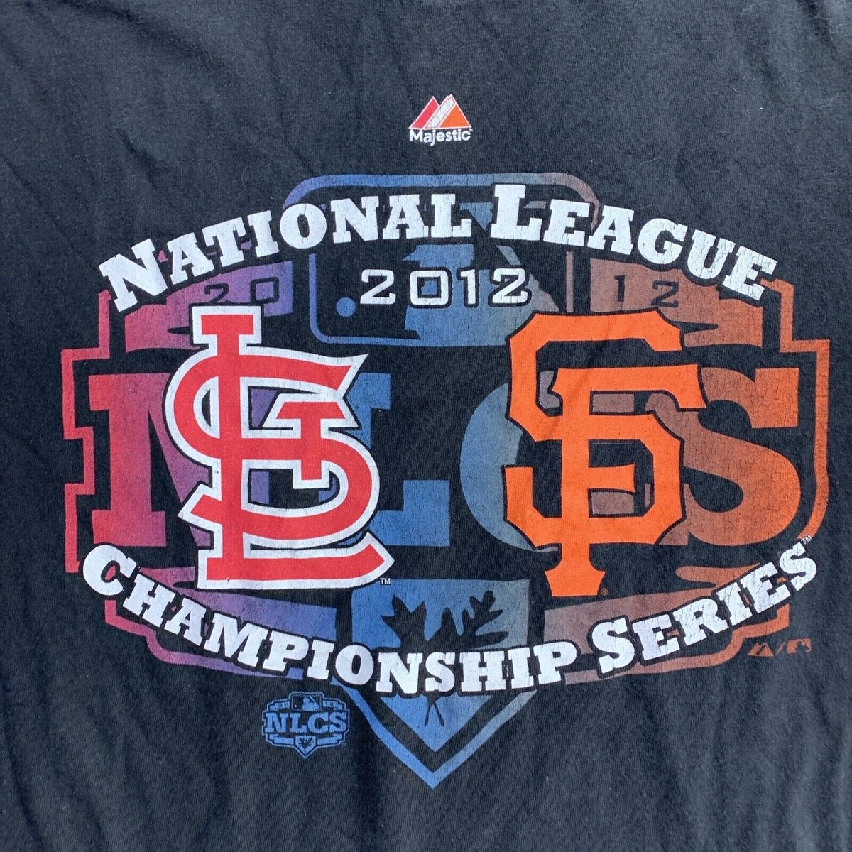 St Louis Cardinals 2012 San Francisco Giants Mens T-Shirt Size M