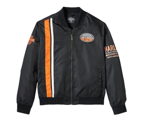 Vintage 90s Men's Harley Davidson Nylon Windbreaker Motorcycle
