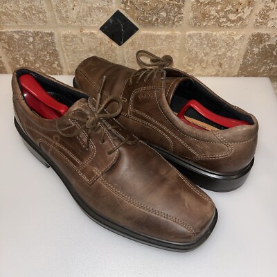ecco mens 46 12/12.5US brown dress shoe NEW. Ecco Men 46 EU 12 12.5 US Lace Up Oxfords Shoes Brown  main image 4
