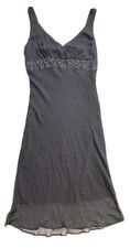 MILLER Black Women Sleeveless Full Length Stone Dress, Size – 14, Like NEW