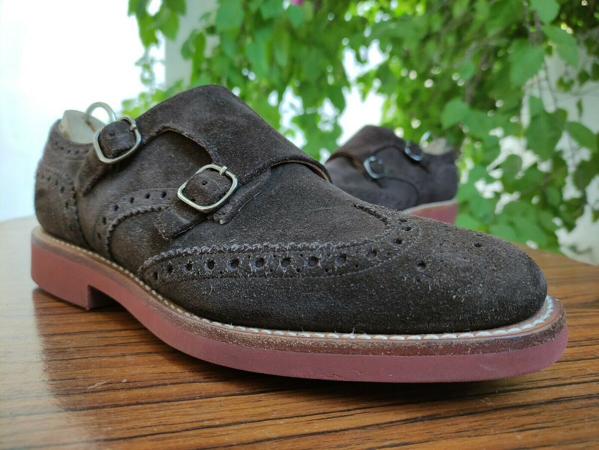 Church's KELBY Men's Brown Suede Double Monk Strap Shoes UK Church's KELBY Men's Brown Suede Double Monk Strap Shoes UK