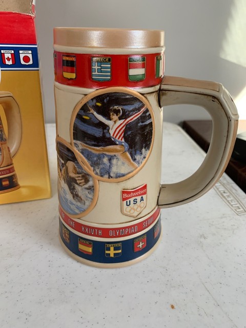 budweiser beer steins 1988