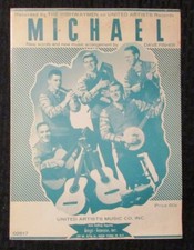 1961 MICHAEL Sheet MusicSheet Music FN 6.5 Highwaymen 4pgs United Artists