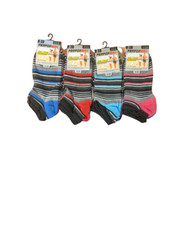 Neu 12 Paar bunte Streifen verschiedene Sneaker-Socken f&uuml;r Herren UK Gr&ouml;&szlig;e 6-11