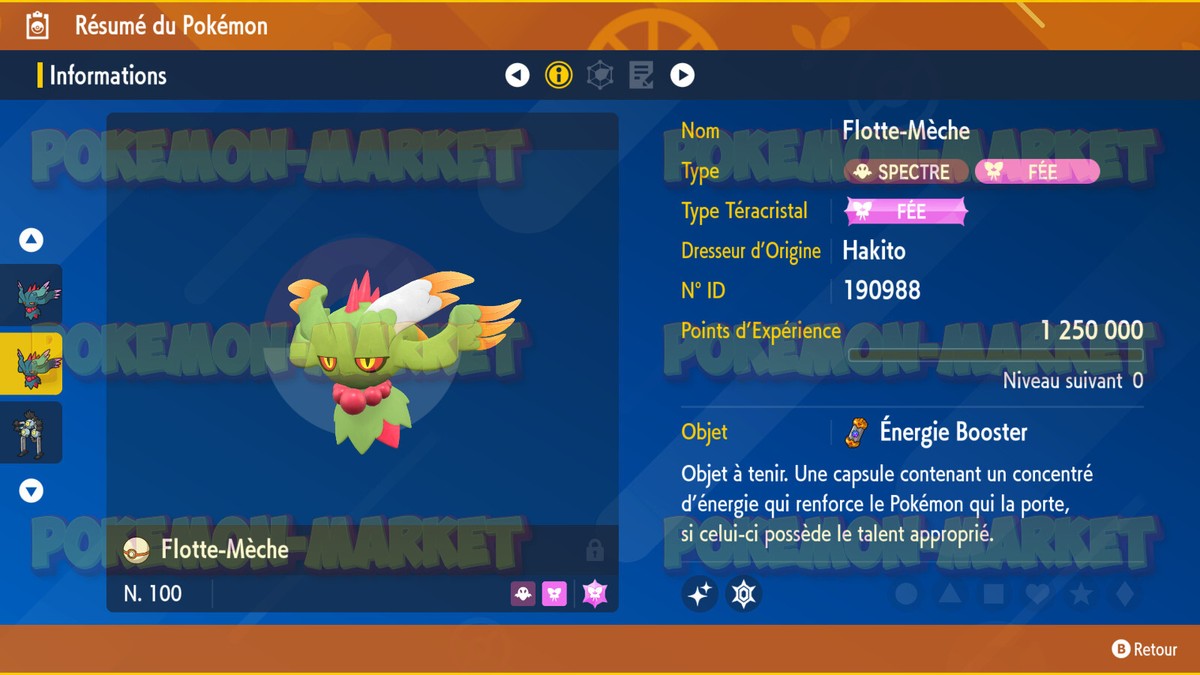 Pack Pokémon Écarlate/Violet : Paradoxe Écarlate 6IV + Master Ball - Neuf, FR Switch