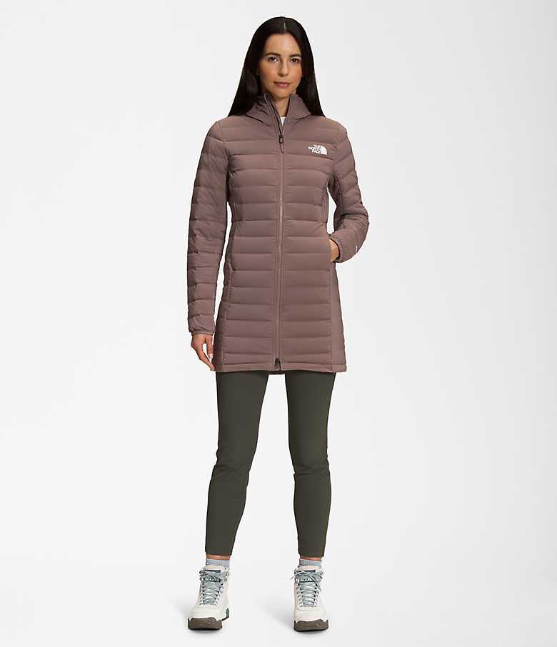 The North Face Women's Belleview Stretch Down Hooded Parka - Deep