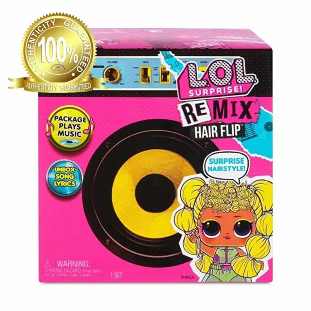 LOL Surprise Remix Hair Flip Doll 15 Surprises Boombox New G