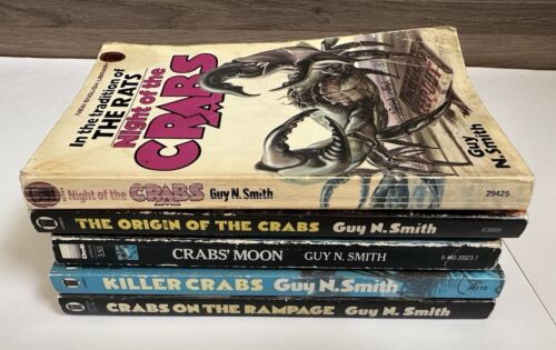 Guy N. Smith Crabs Vintage Series Horror Book Lot 1st Prints 4 UK Imports *RARE* - Bild 2 von 20
