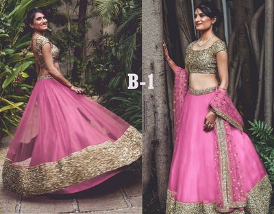 pink lehenga choli