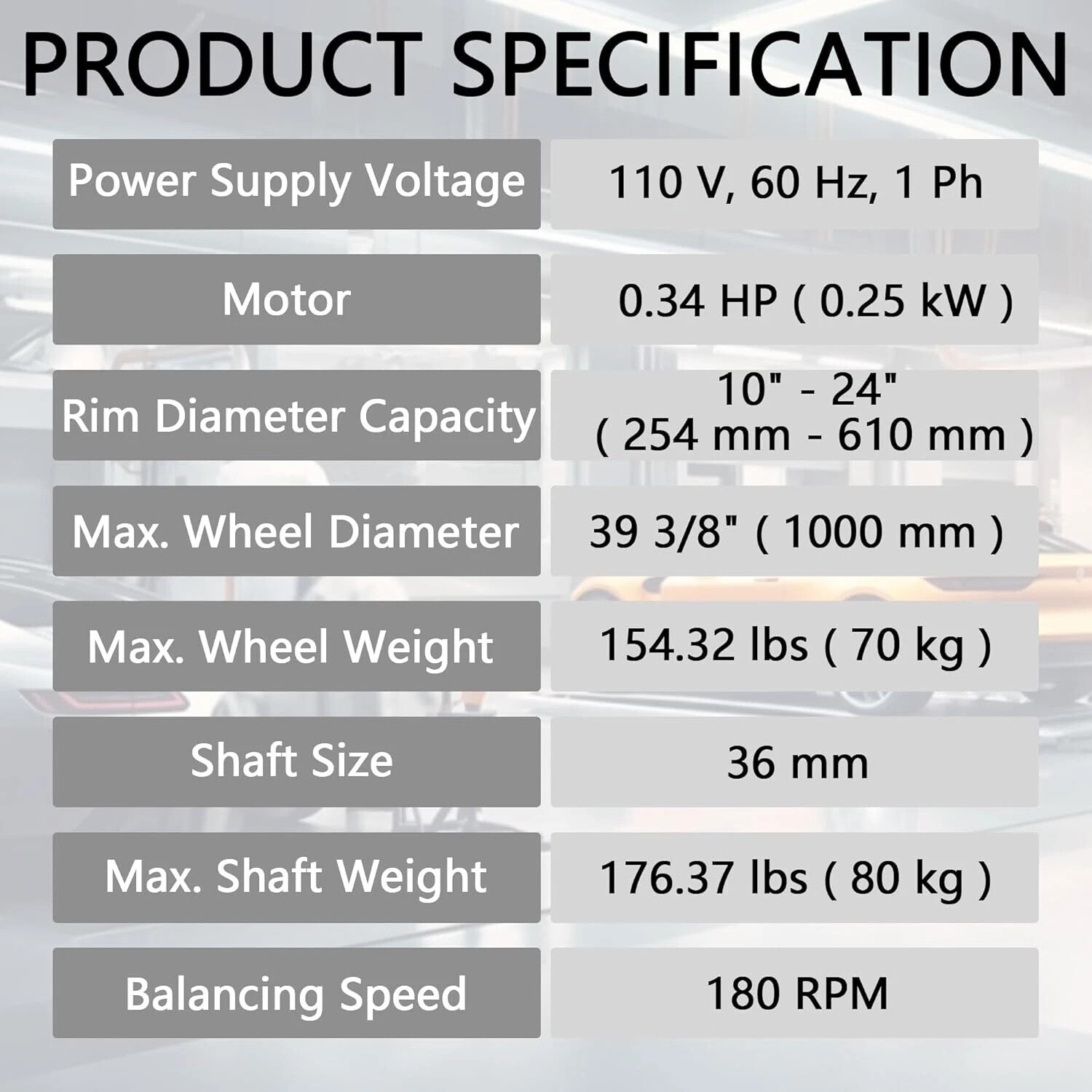 2.0HP Tire Changer w/Assist Arms, 14"-24" Rim, Model 508, 1-Year Warranty