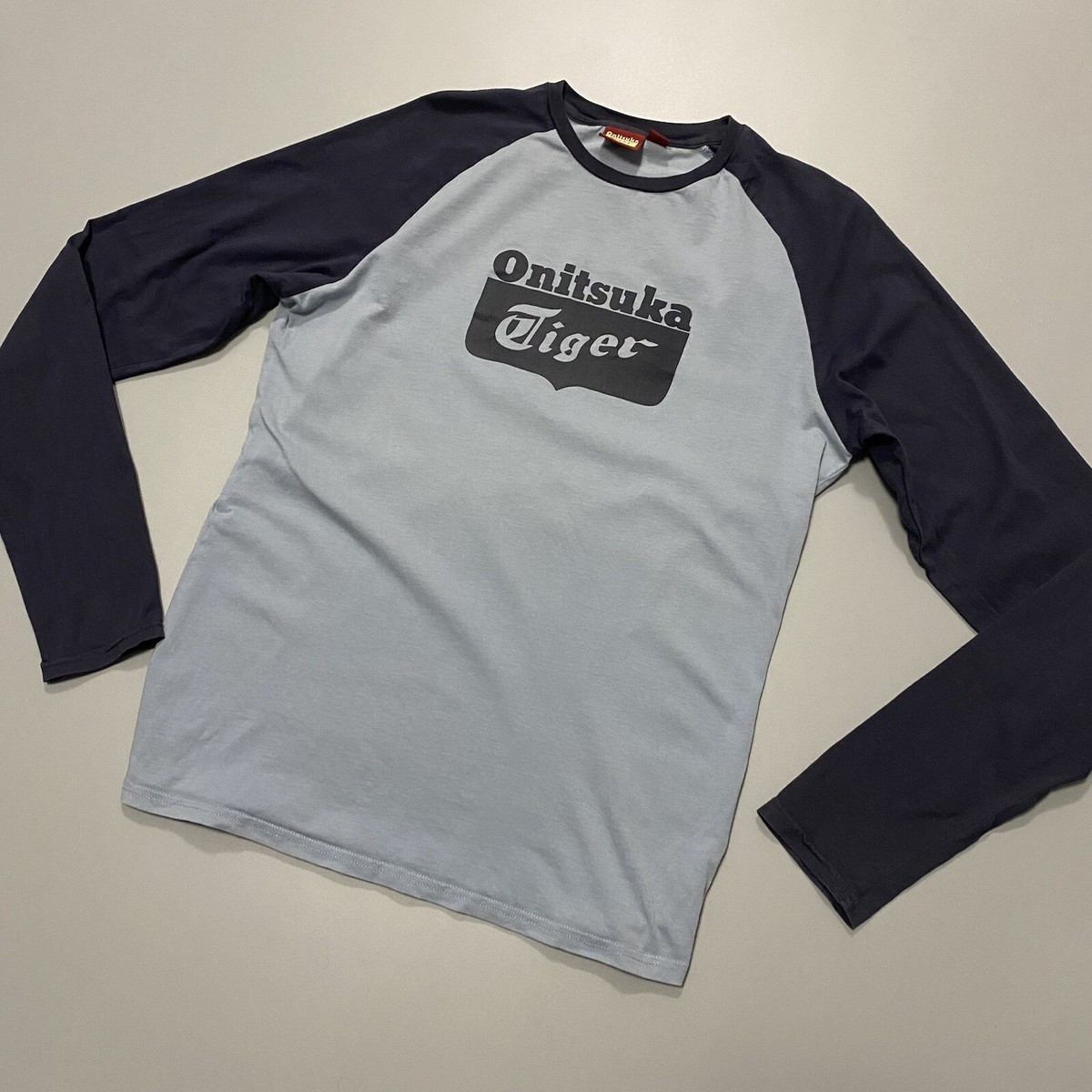 【onitsuka tiger】LONG SLEEVED TEE Onitsuka Tiger Longsleeve T-shirt Big Logo | eBay