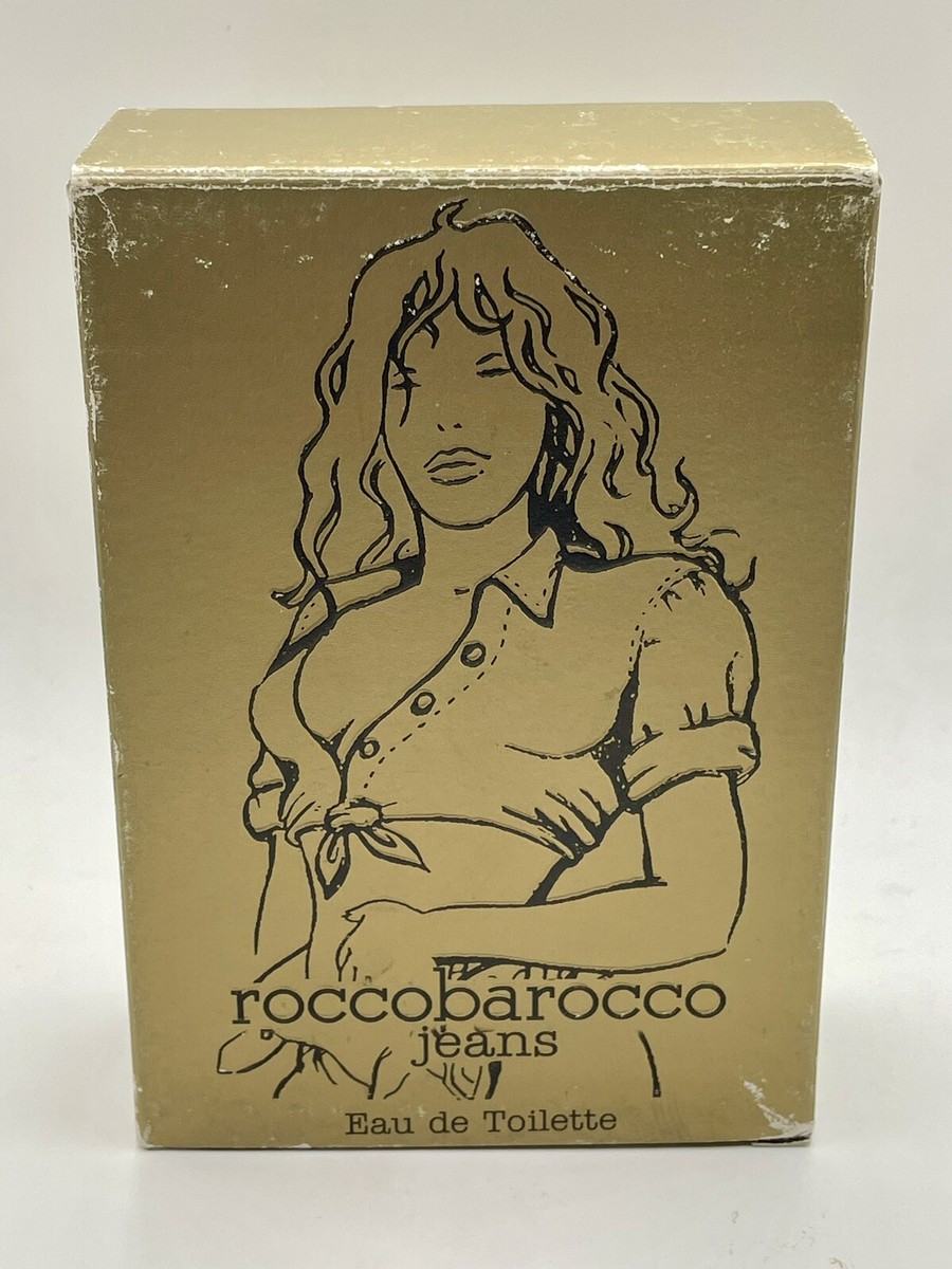 Rocco Barocco Gold Jeans 75 ml 2.54 oz EDT Women Spray RARE - NEW