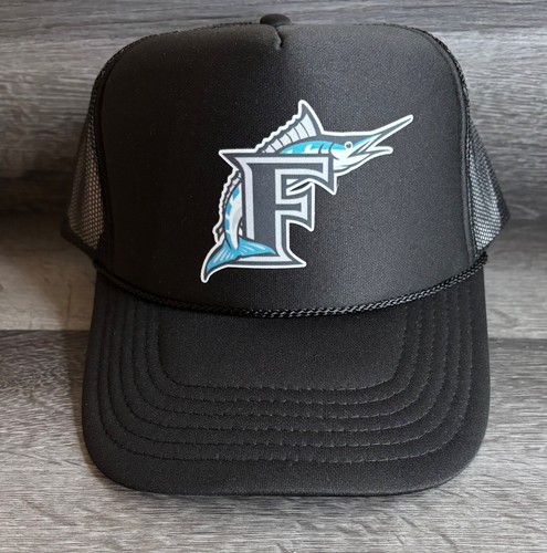 Florida Marlins logo Foam trucker hat twill logo vintage - 第 2/5 張圖片