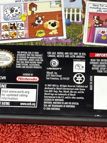 PETZ DOGZ 2 (per Nintendo DS)Completo di scatola **Gioco senza manuale** Testato - Foto 4 di 6