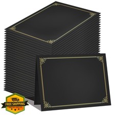 GNL Black 50 Pack Diploma Certificate Holders