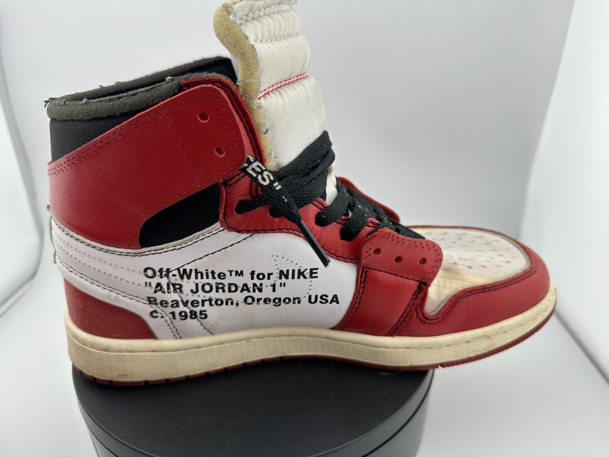 Nike Air Jordan 1 Retro High Off-White Chicago Size 8 Complete