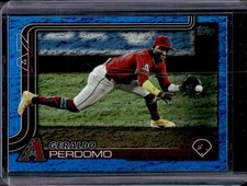 2025 Topps Geraldo Perdomo Blue Holo Foil #/150 Diamondbacks