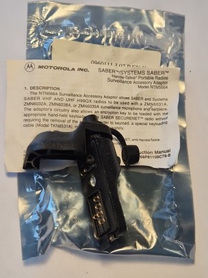Motorola NTN5664D SABER SYSTEMS SURVEILLANCE ADAPTER ~ NOS.