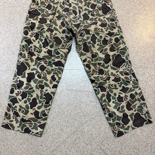 男式复古鸭子迷彩狩猎裤大号棉拉链 32x25 - 第 10 张/共 14 张
