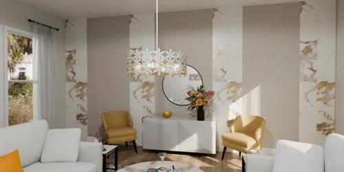 Quoizel QP6746 Piper 4 Light 25"W Pendant - White - Picture 7 of 7