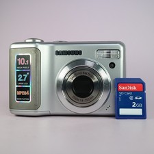 Samsung Digital Camera S1030 10.1MP Silver Tested *Dead Pixels*