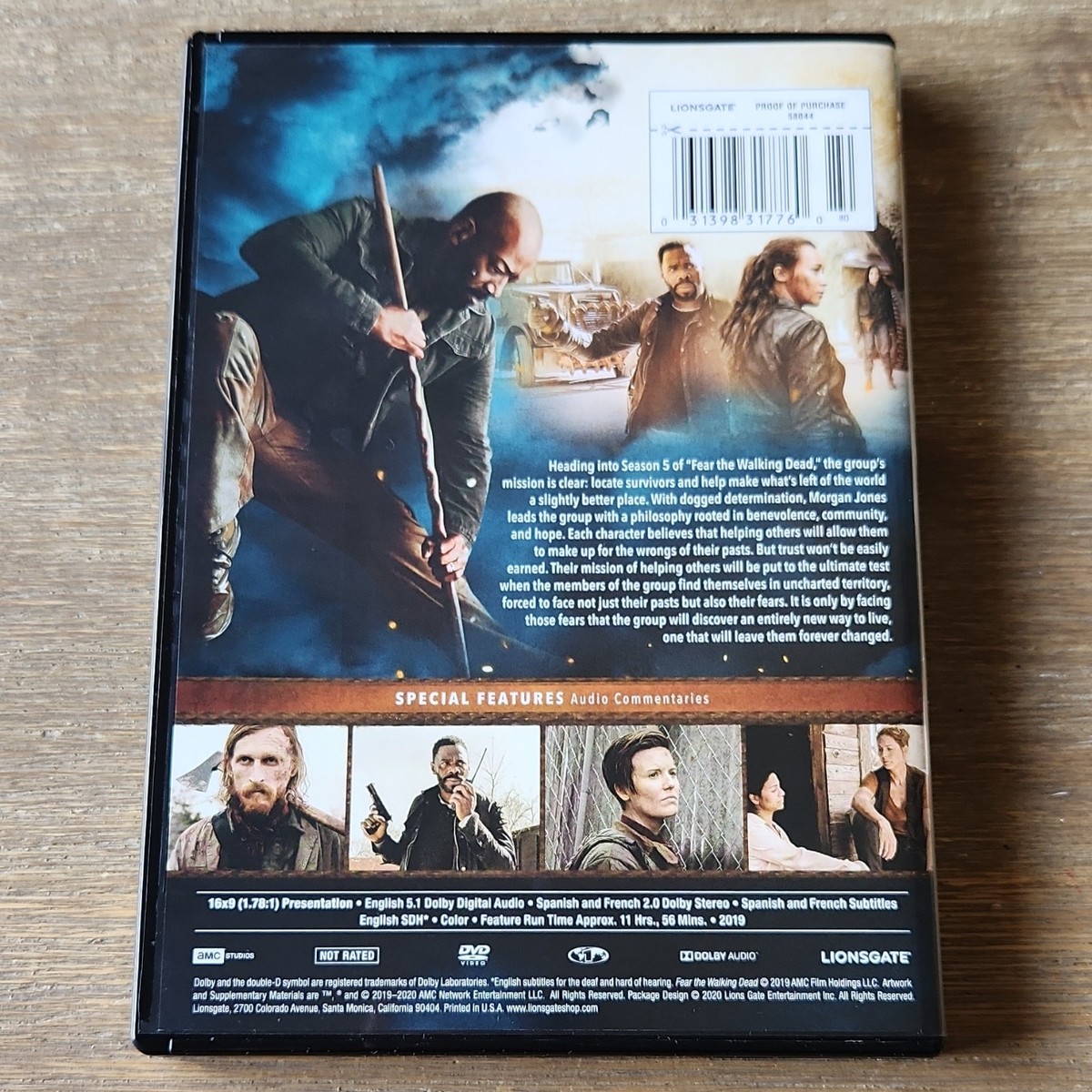 Lionsgate Fear the Walking Dead Season 5 DVD NTSC Region 1 English