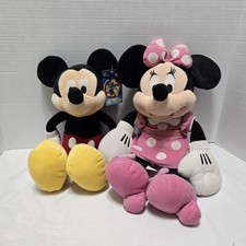 2PC Disney Mickey  Minnie Mouse Plush Set