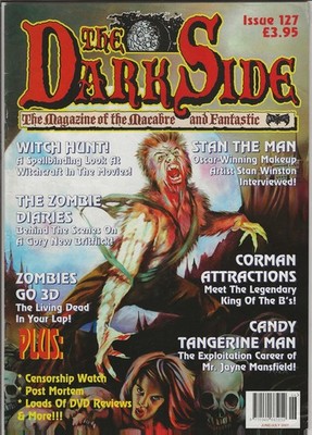 THE DARK SIDE # 127 HORROR MAGAZINE MATT CIMBER STAN WINSTON RICHARD CORMAN