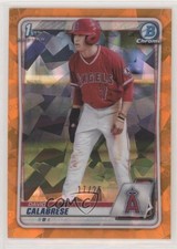 2020 Bowman Chrome Draft Sapphire Edition Orange 17/25 David Calabrese 02fg