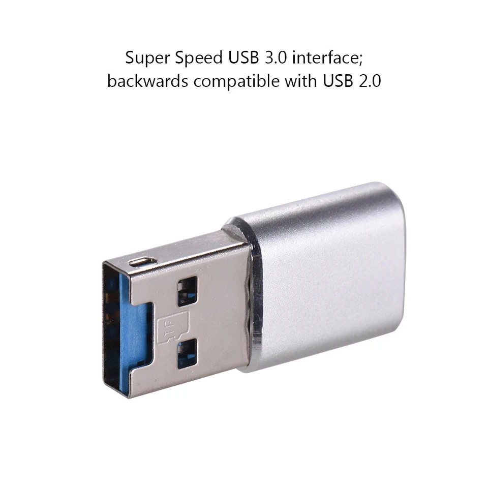 USB3.0 Kartenleser Mini Tragbar Aluminium Gehäuse für Micro SDXC - Bild 2 von 4