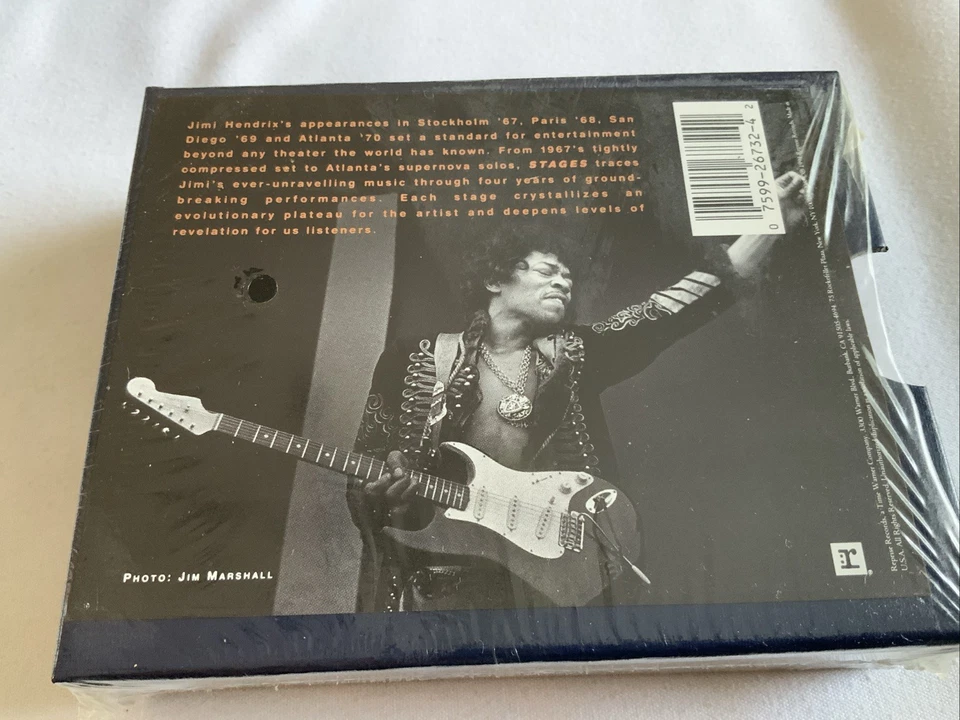 Jimi Hendrix  Stages 1991, 4 Unique Cassette Tapes Box Set Live 67-70 Rare OOP - Image 2 of 4