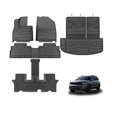 KARPAL Floor Mats for 2020-2025 Kia Telluride 7&8 Seats, TPE All Weather Cust...