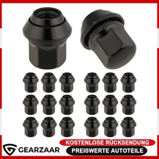 Radmuttern Muttern Schrauben M12x1,5 Geeignet für Ford Mondeo Alufelgen Schwarz