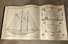 Bluenose II 1975 Drawing Portfolio Schooner Halifax Signed LB Jensen Nautical