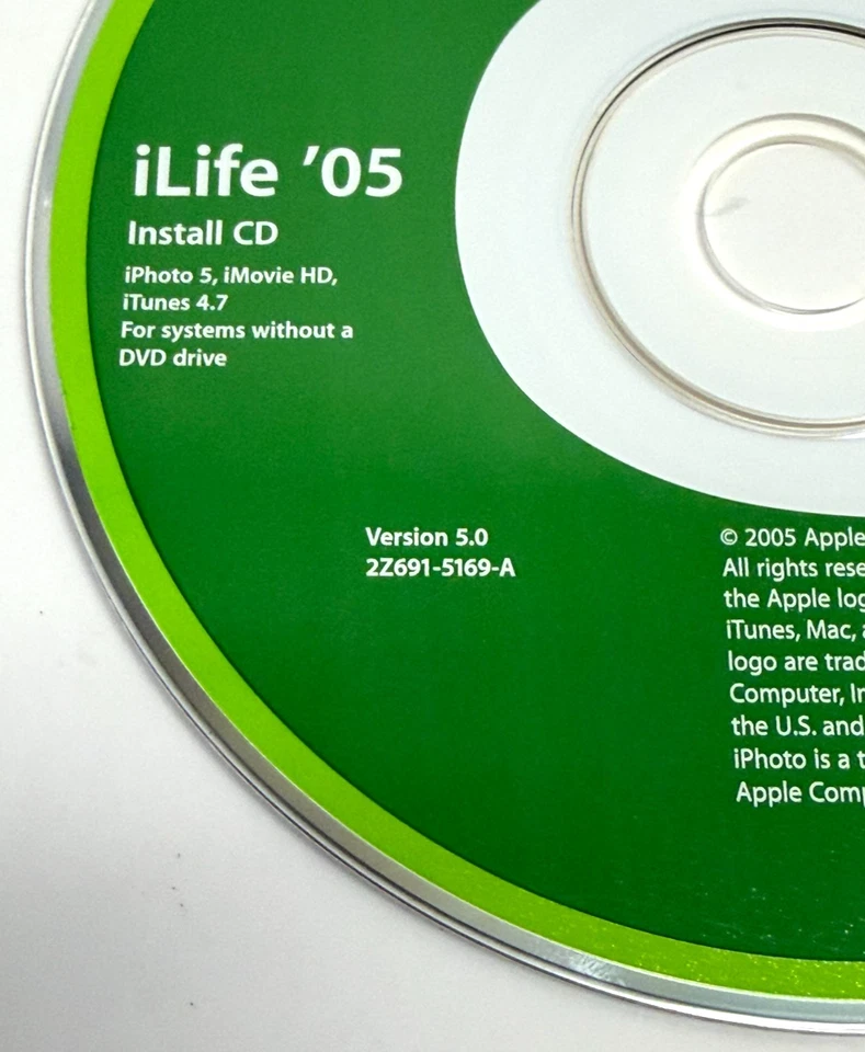 Vintage Apple Mac iLife '05 Install DVD/CD - v5.0 - Image 3 of 4