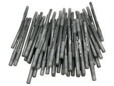 Lot of 50x BIC Round Stic M Black Ink Pens - Medium Point