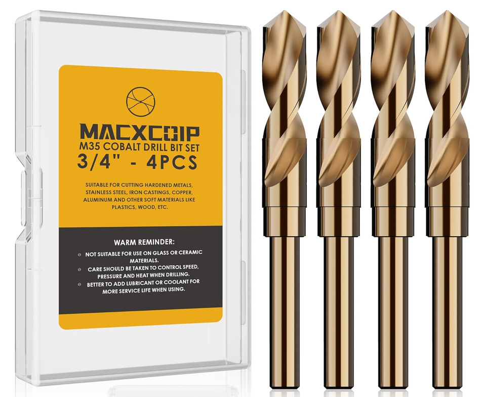 Cobalt Drill Bit Set, 13Pcs M35 High Speed Steel Jobber Length Drill ...