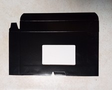 10 Pack New VHS Sleeves Black w/ Window Side Loading Cardboard VCR Cassette Tape