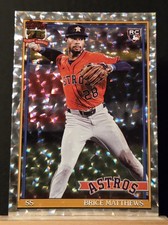 BRICE MATTHEWS RC | CRACKLEBOARD | 91 TOPPS | 26 Topps Series 1 | Card #T91-28