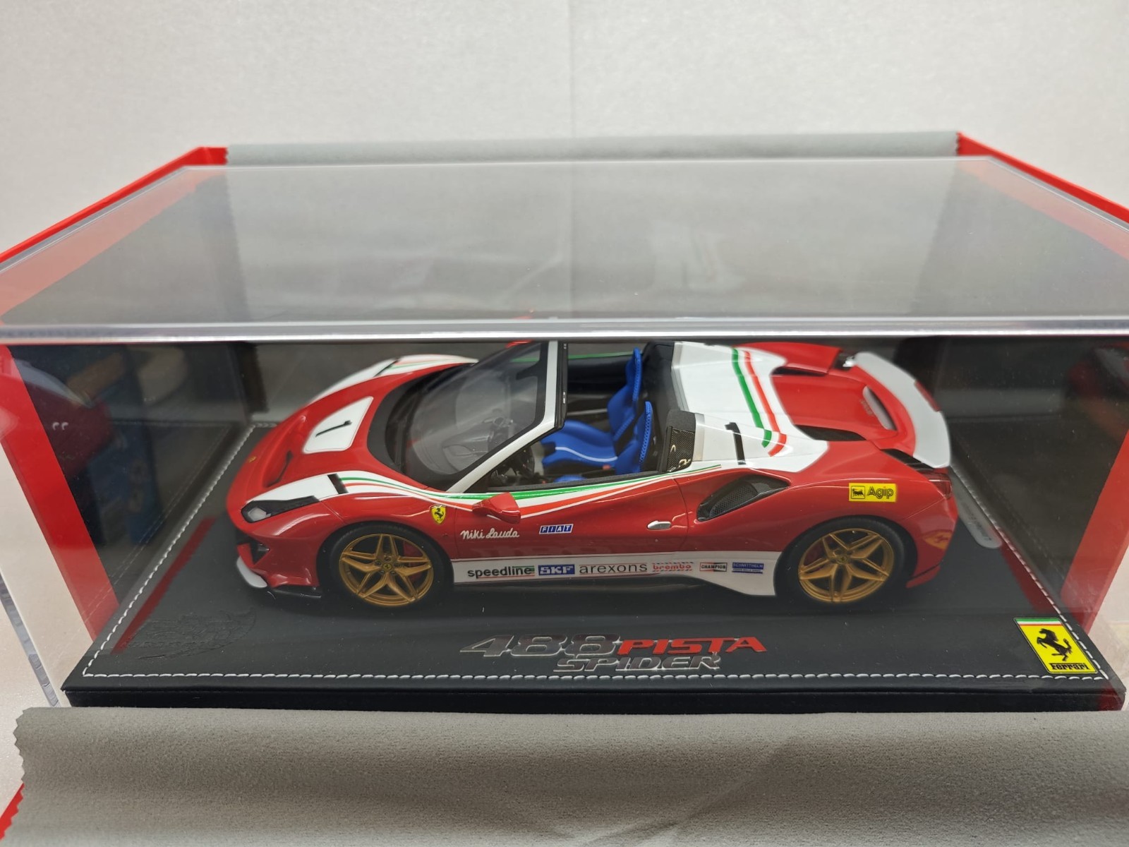 1-18 - BBR - Ferrari 488 Pista Spider 2018 - red-Italy (L.E. 042/138)