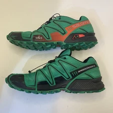 Salomon SpeedCross 3 Green Adventure Shoes Men’s US Size 11.5 Trail Running